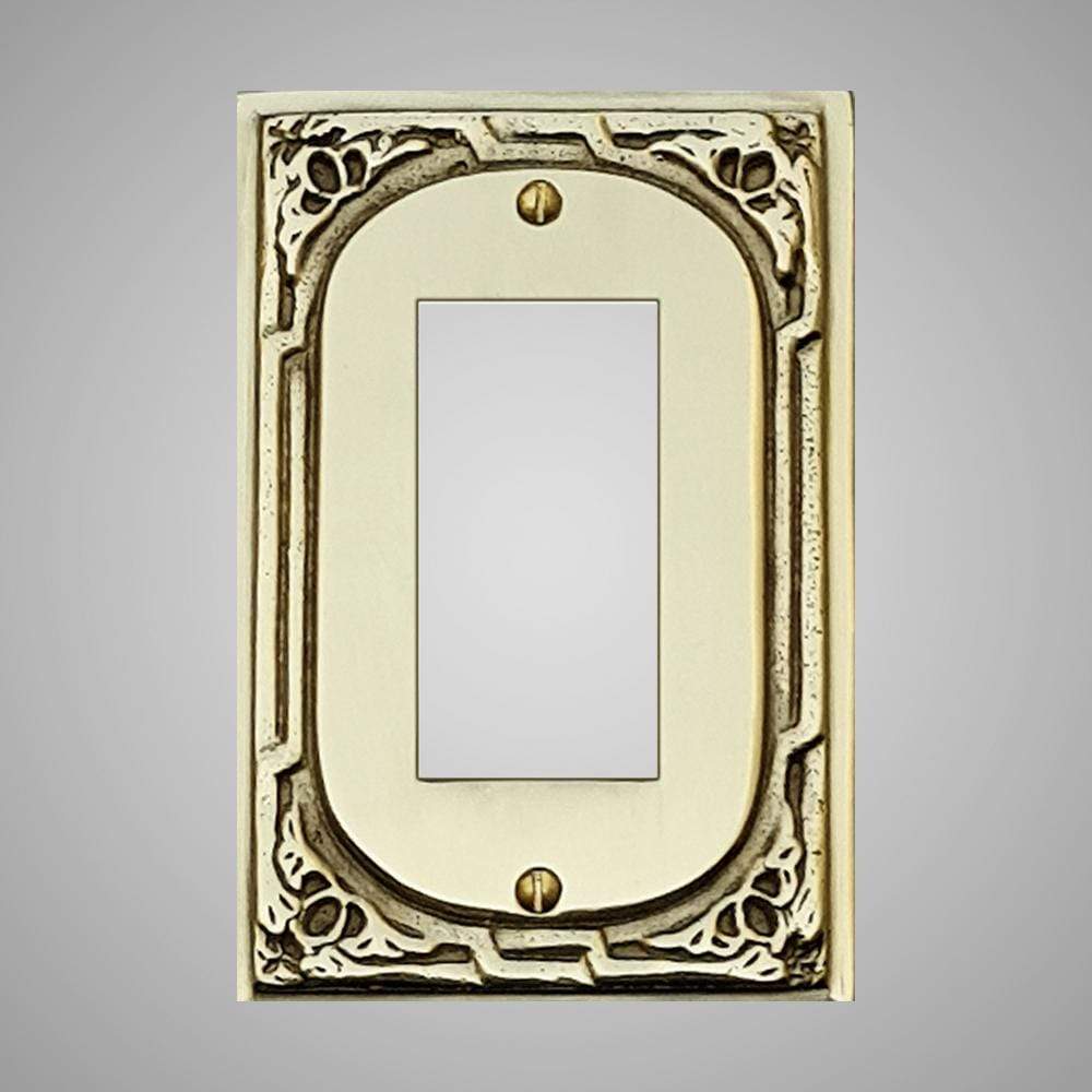 1 Gang Rocker Light Switch Plate - Victorian Design