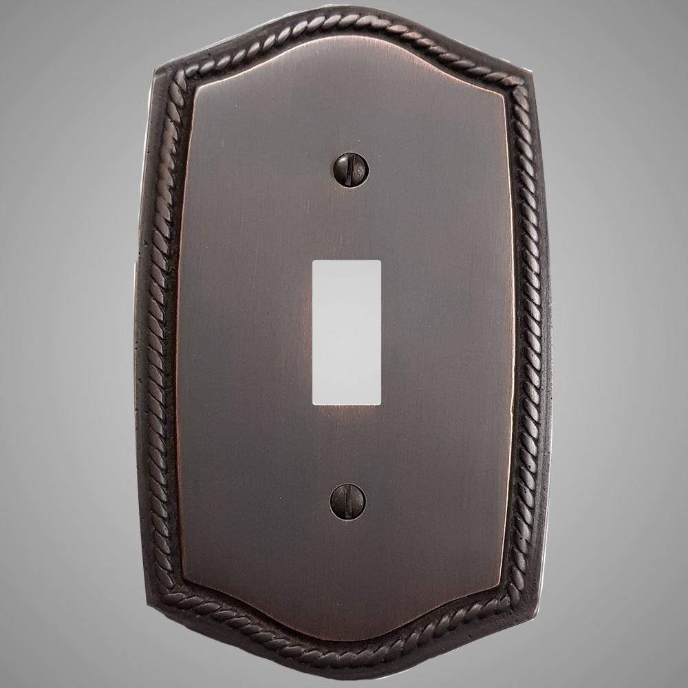 1 Gang Toggle Light Switch Plate - Georgian Design