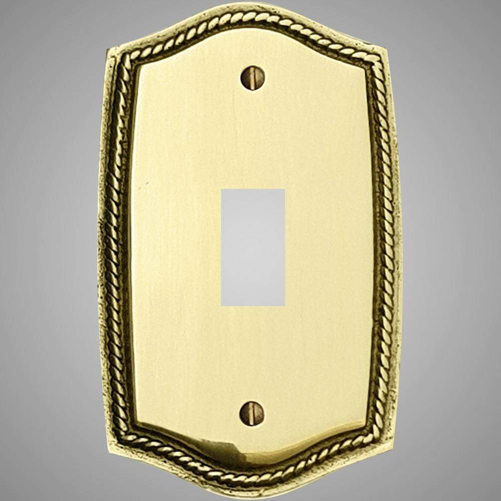1 Gang Toggle Light Switch Plate - Georgian Design