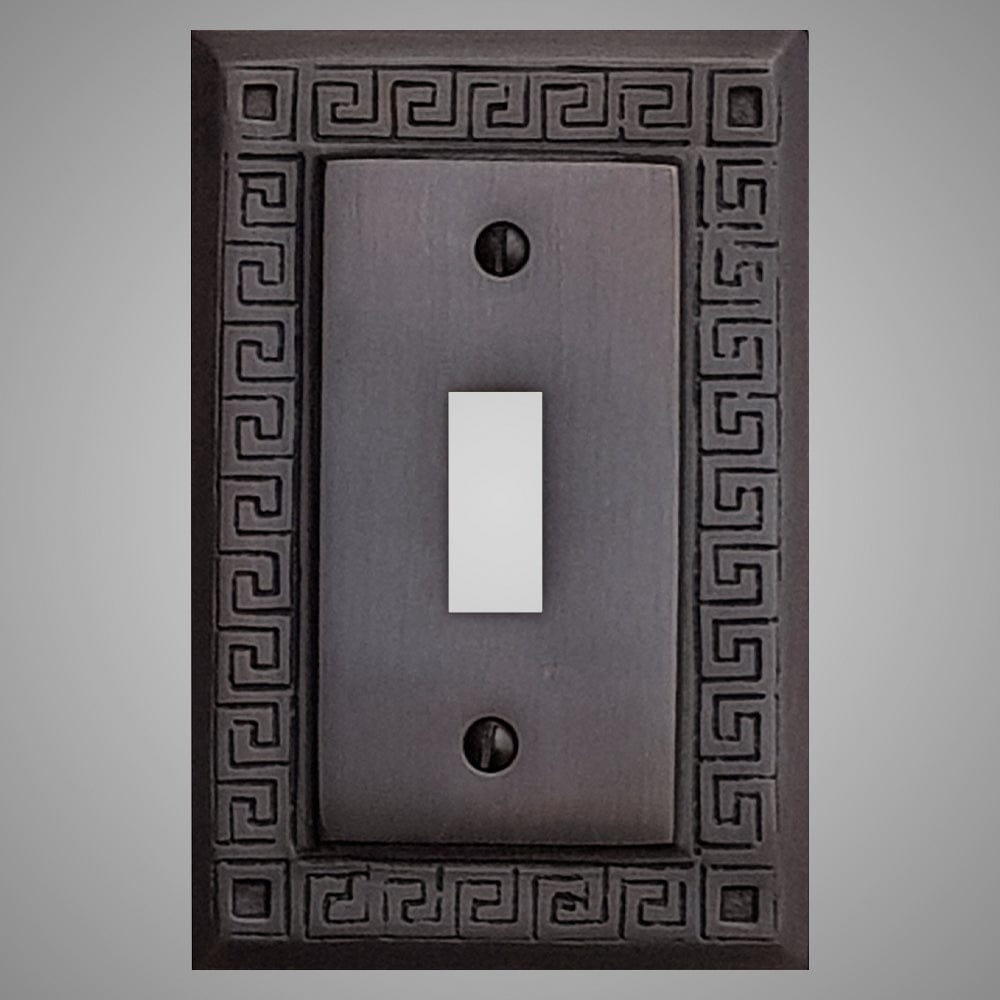 1 Gang Toggle Light Switch Plate - Greek Design