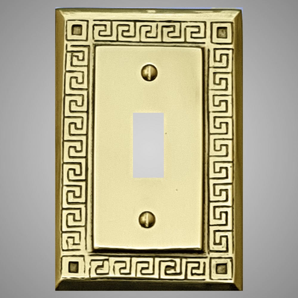 1 Gang Toggle Light Switch Plate - Greek Design