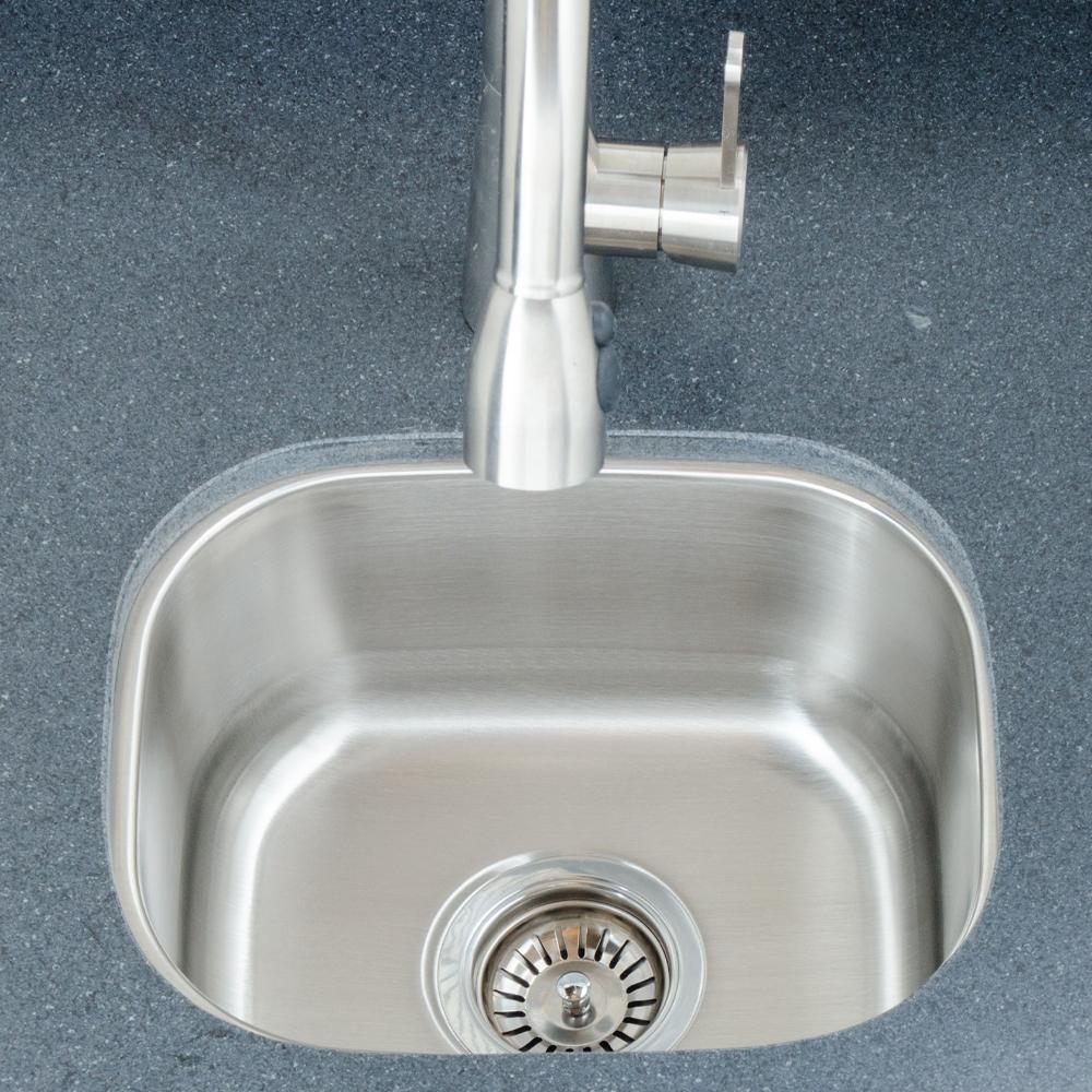 15" Saco Stainless Steel Single-Bowl Undermount Sink