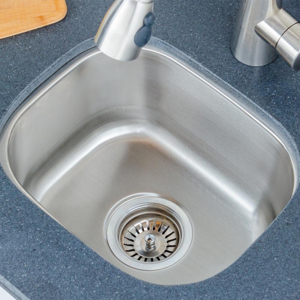 15" Saco Stainless Steel Single-Bowl Undermount Sink