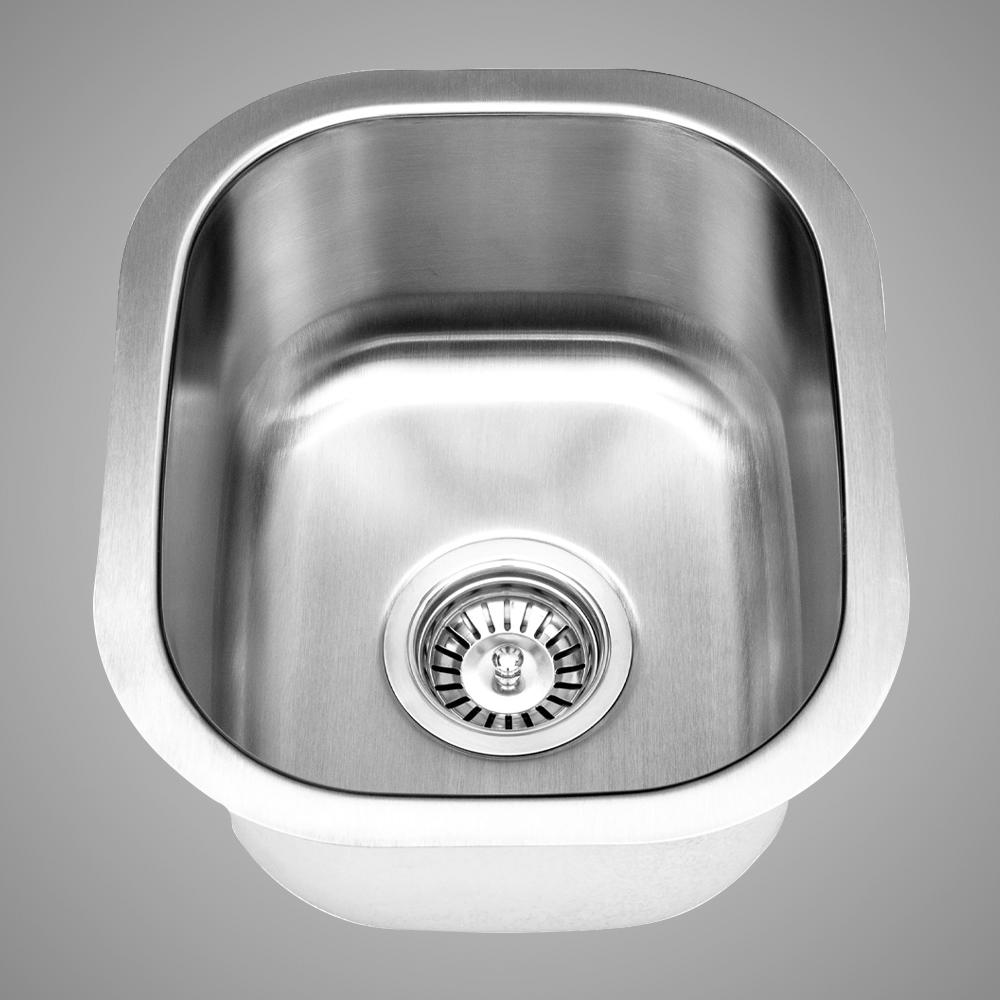 15" Saco Stainless Steel Single-Bowl Undermount Sink