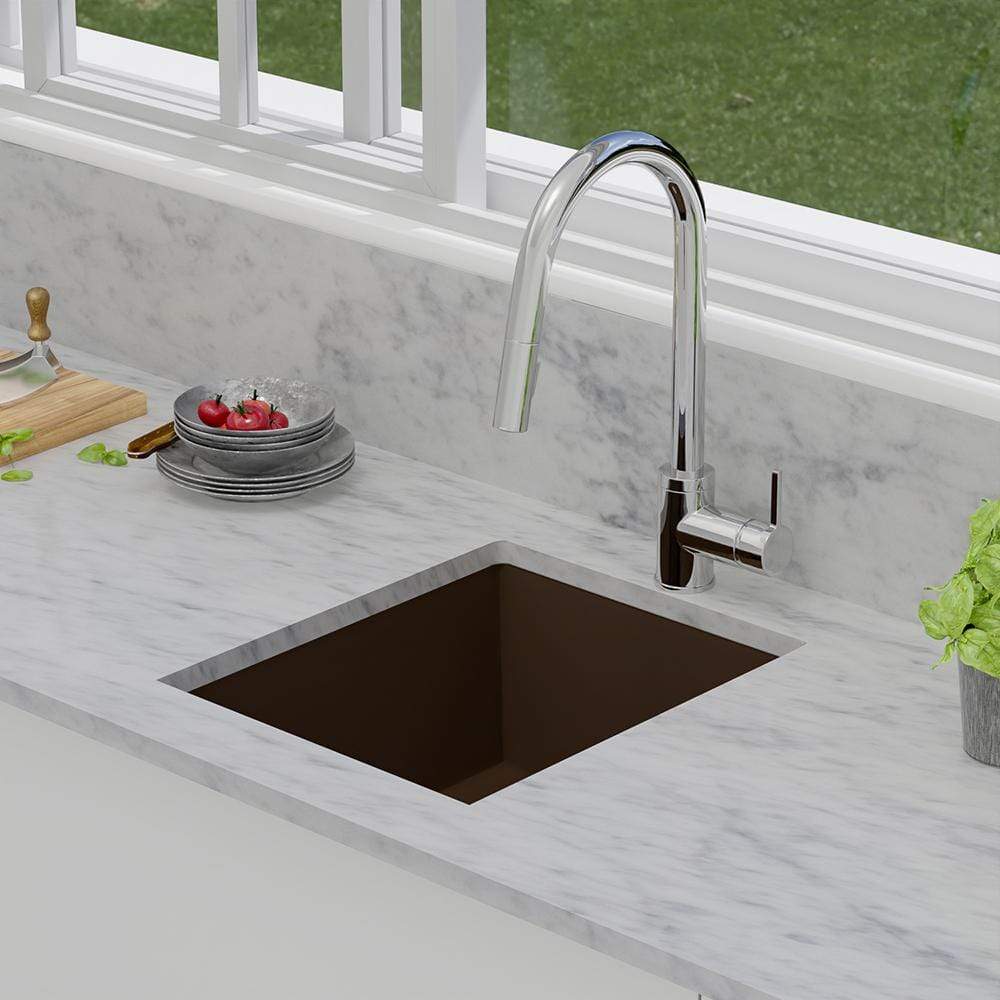 16" Cardea Granite Composite Sink - Brown