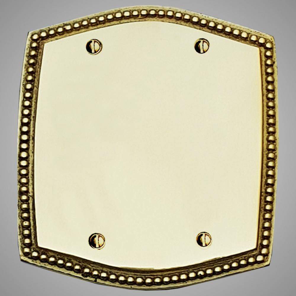 2 Blank Wall Plate - Beaded Design