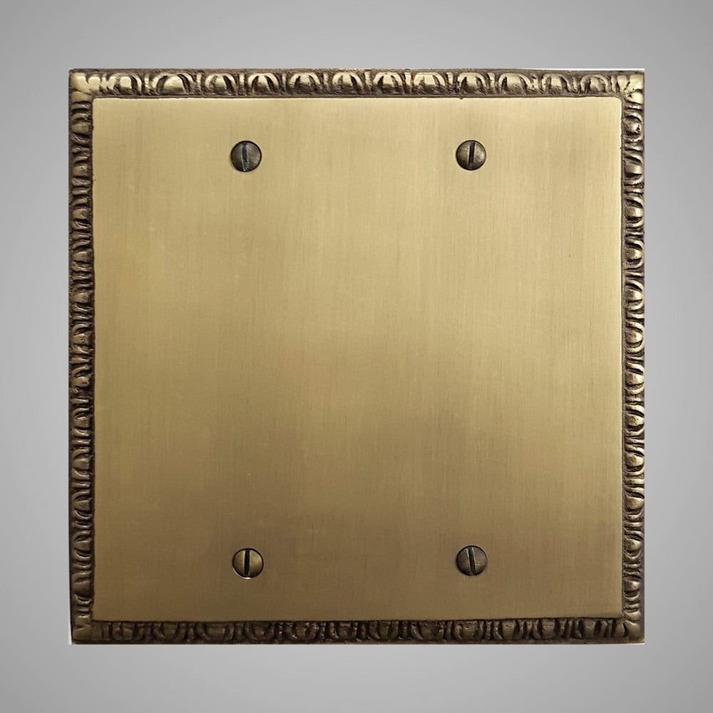 2 Blank Wall Plate - Egg & Dart Design