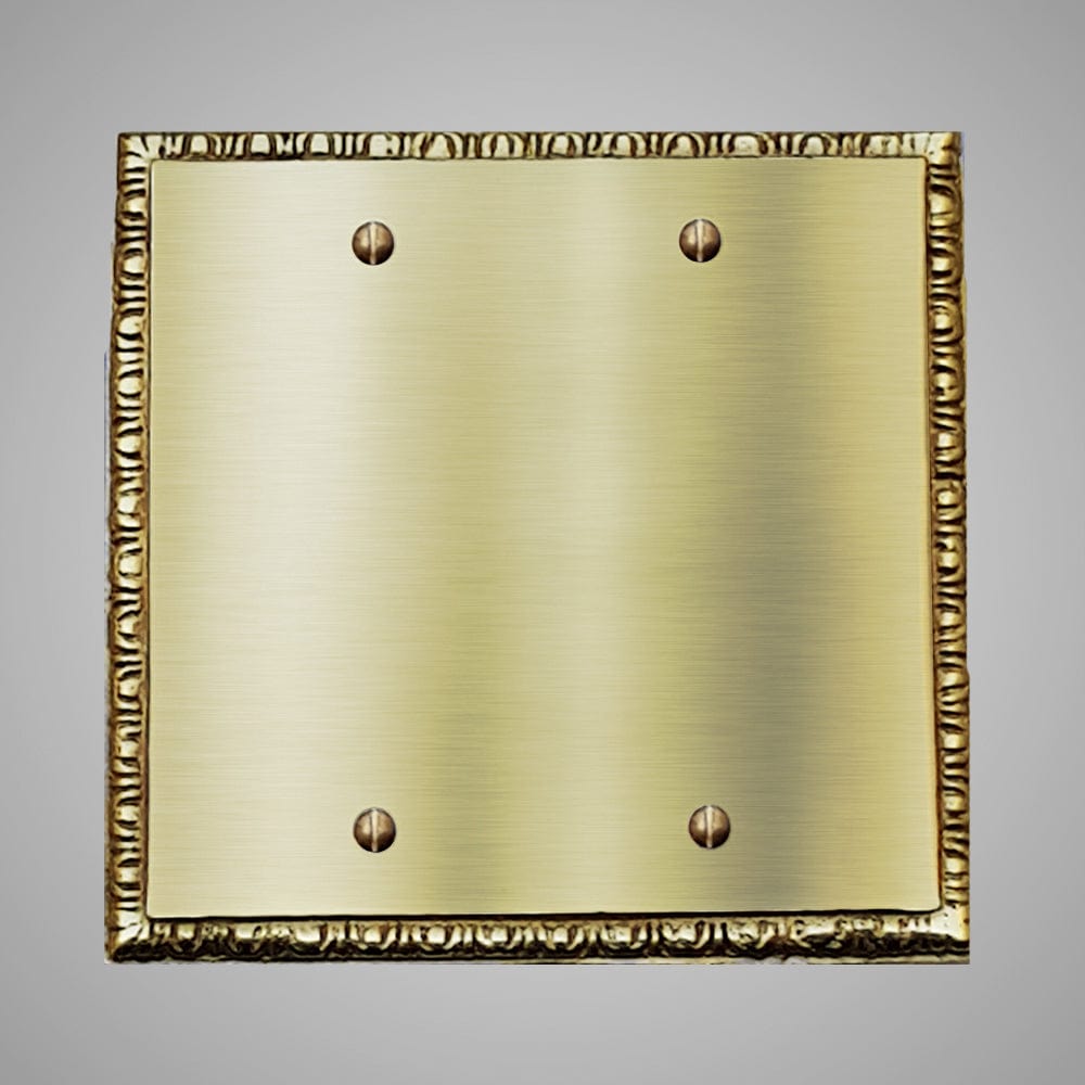 2 Blank Wall Plate - Egg & Dart Design