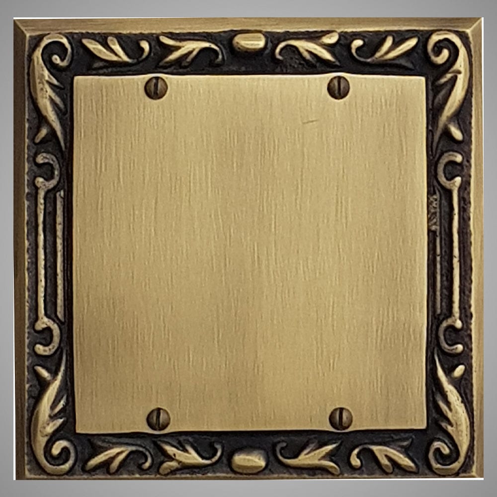 2 Blank Wall Plate - Floral Design