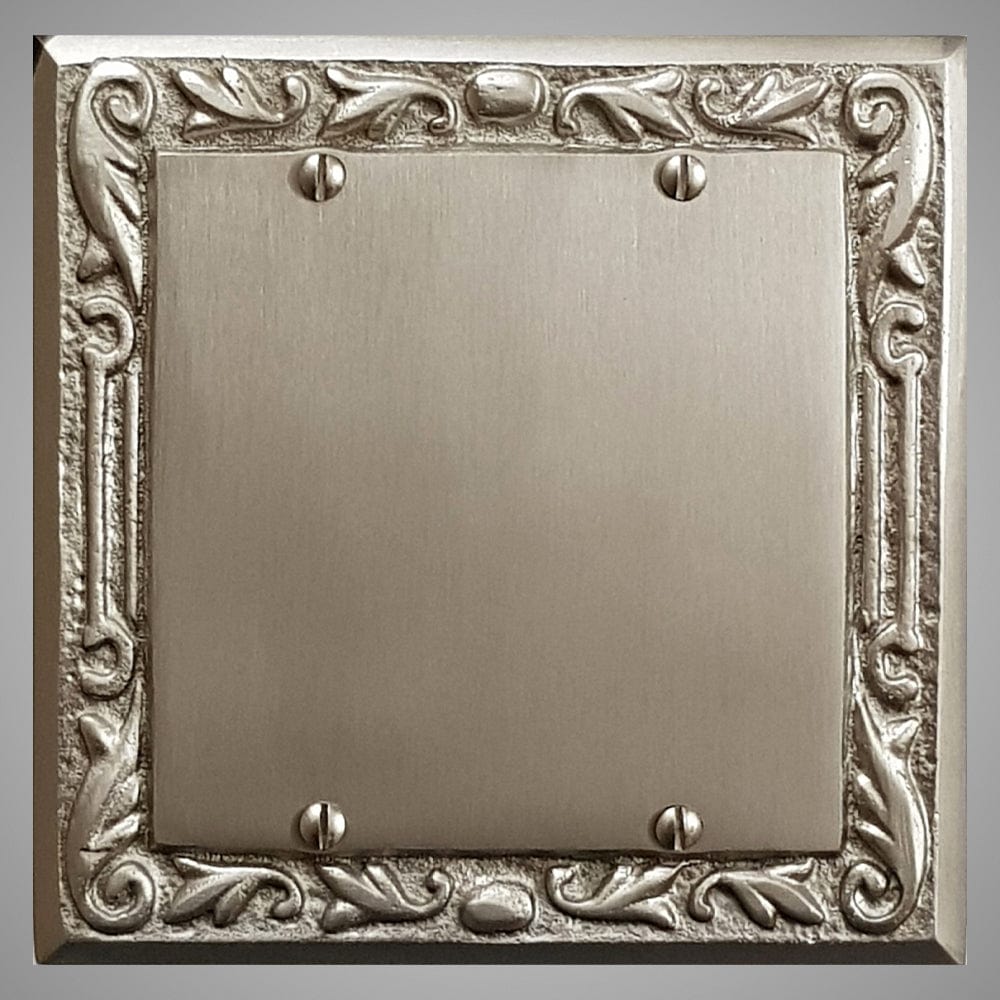 2 Blank Wall Plate - Floral Design