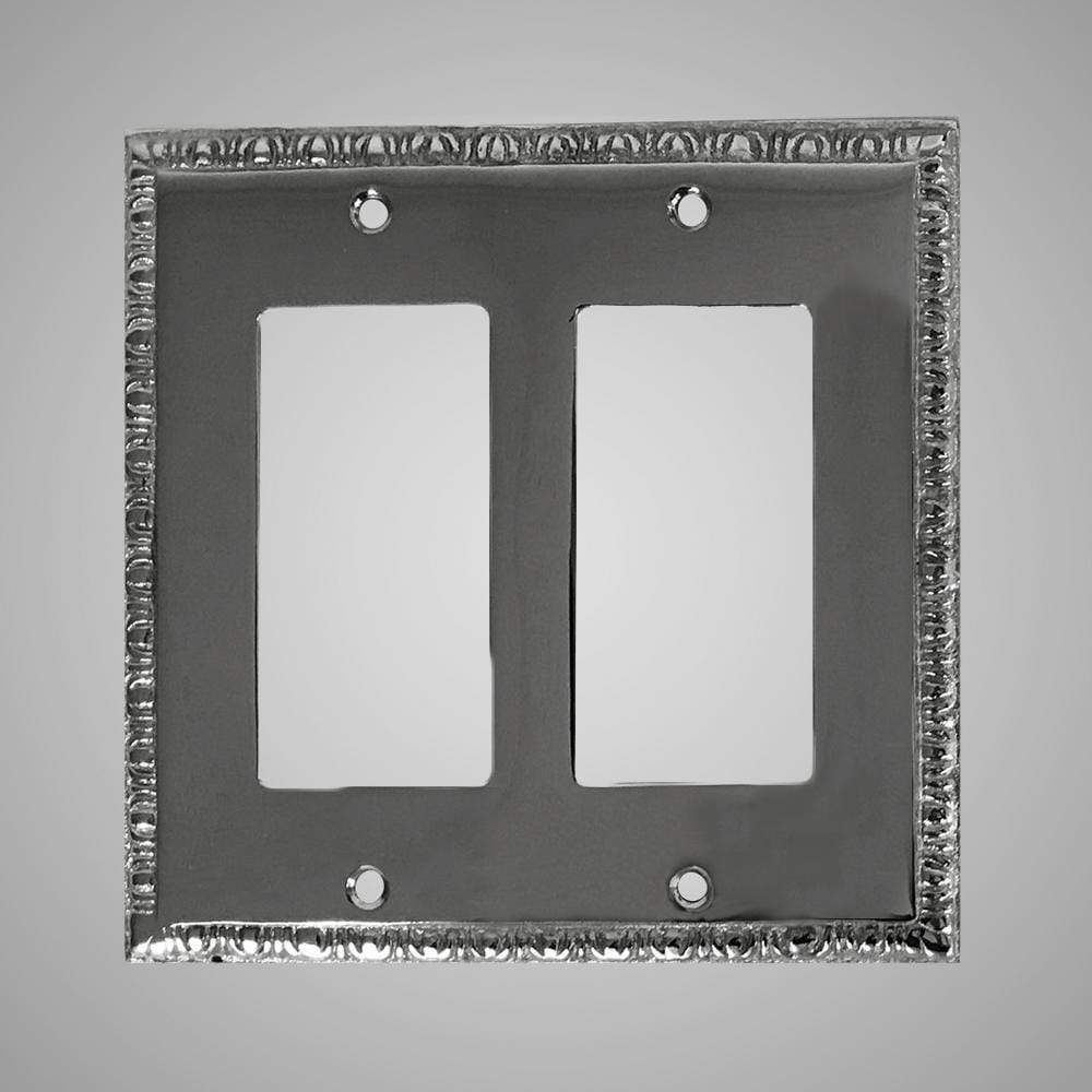 2 Gang Rocker Light Switch Plate - Egg & Dart Design