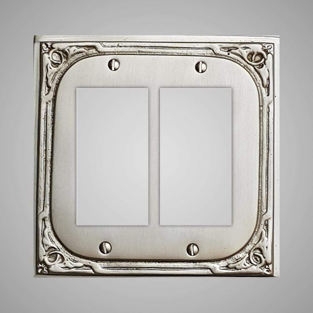 2 Gang Rocker Light Switch Plate - Victorian Design