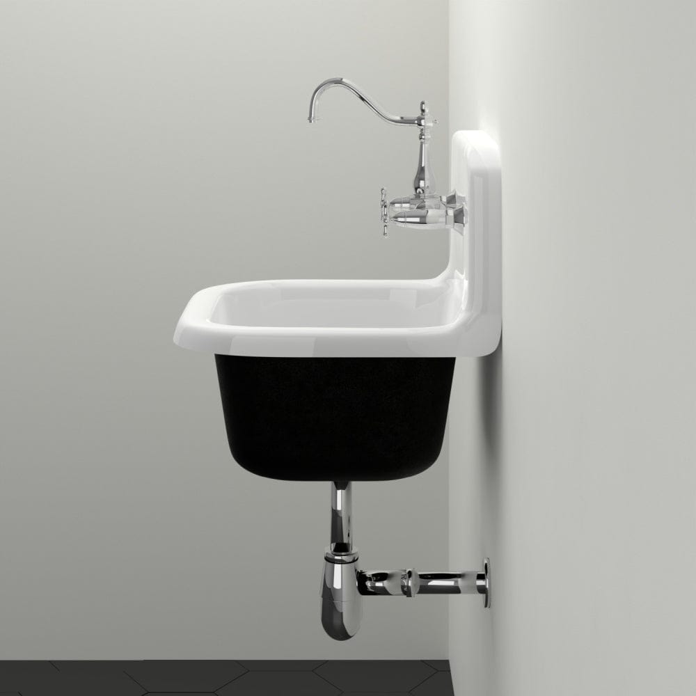 22” Alexane Enameled Cast Iron Wall Mount Bathroom Sink