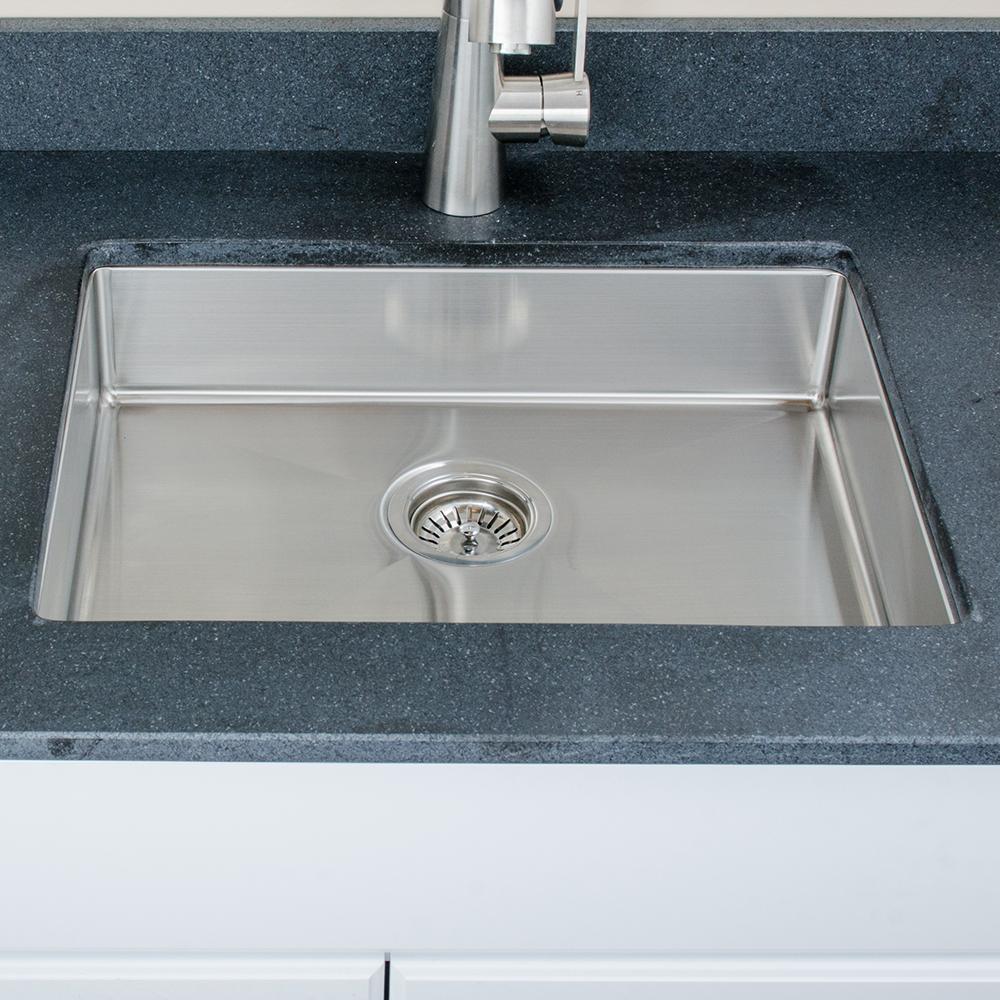 23" Sabattis Handcrafted Stainless Steel Single-Bowl Undermount Sink