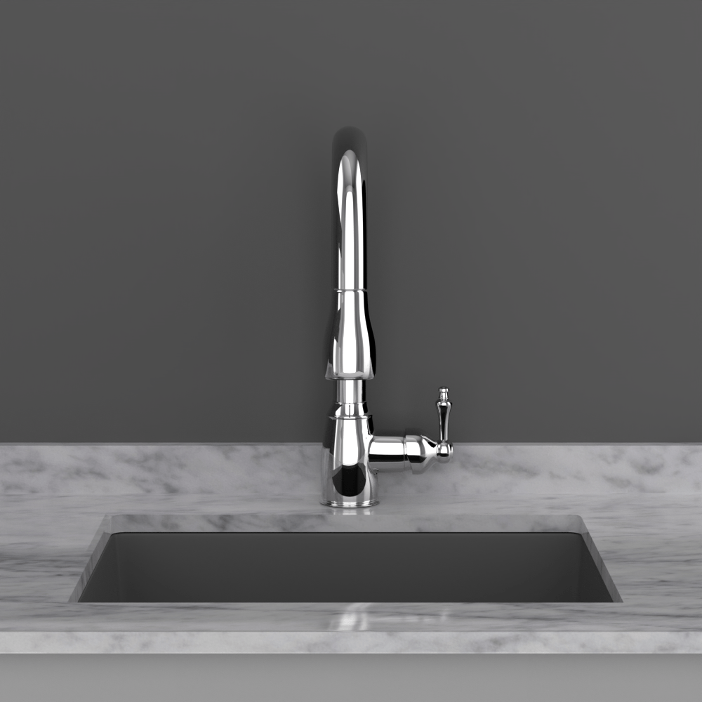 24" Florence Fireclay Single-Bowl Kitchen Sink - Matte Black