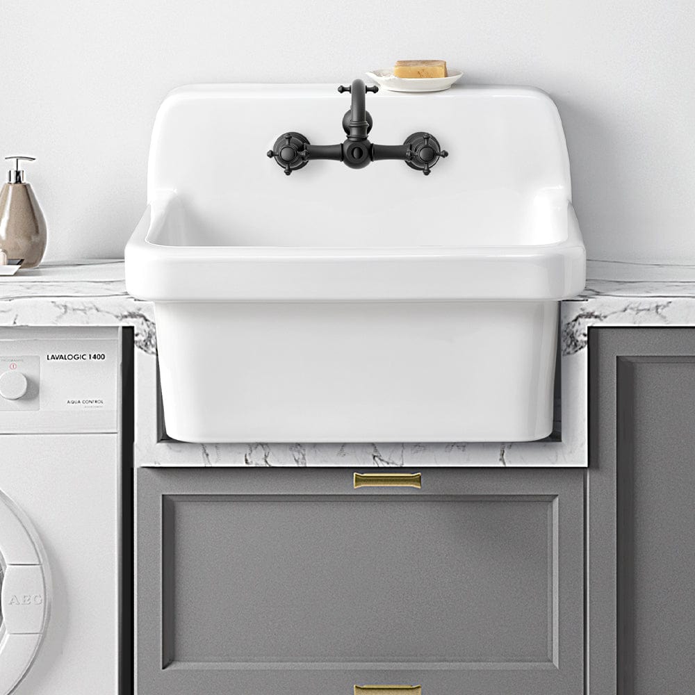 24" Gepen Vitreous China Wall-Mount Bathroom Sink