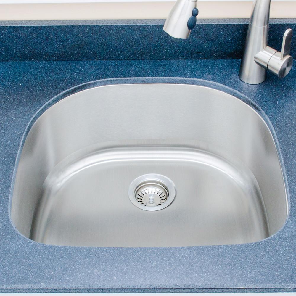24" Newry Stainless Steel Single-Bowl Undermount Sink