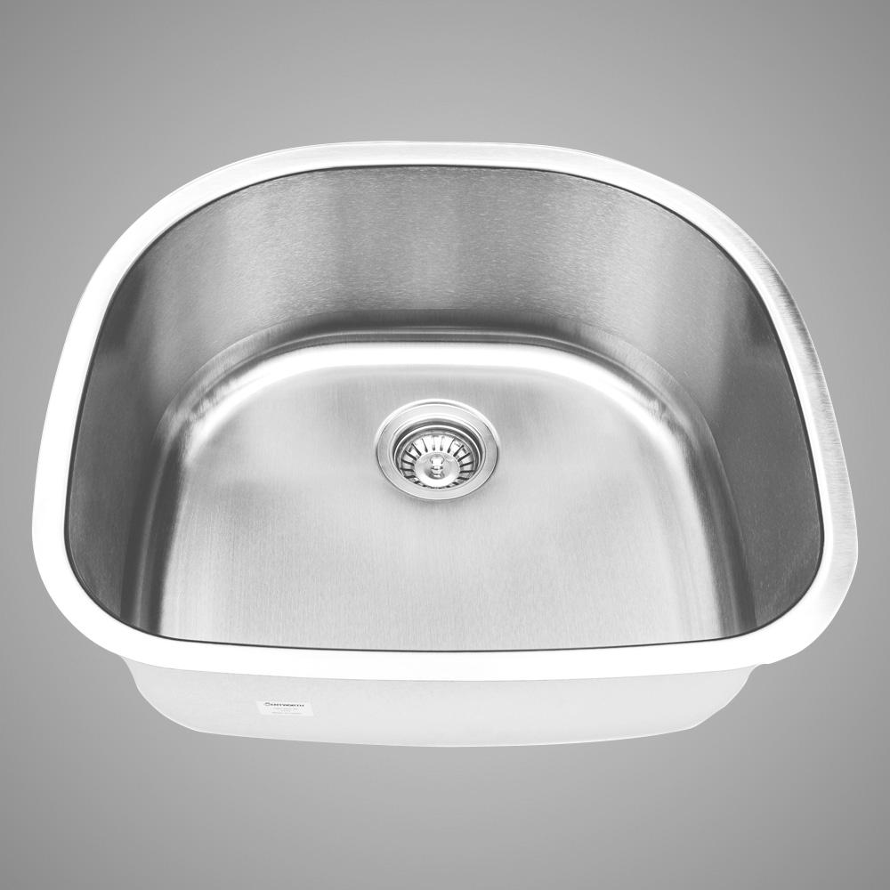 24" Newry Stainless Steel Single-Bowl Undermount Sink