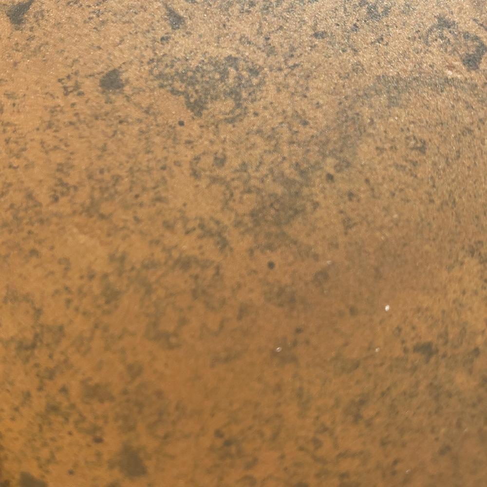 24" Ramis Cast Concrete Smooth Apron Single-Bowl Farmhouse Sink with Top Lip - Vintage Brown - Wooden Vanity Unit