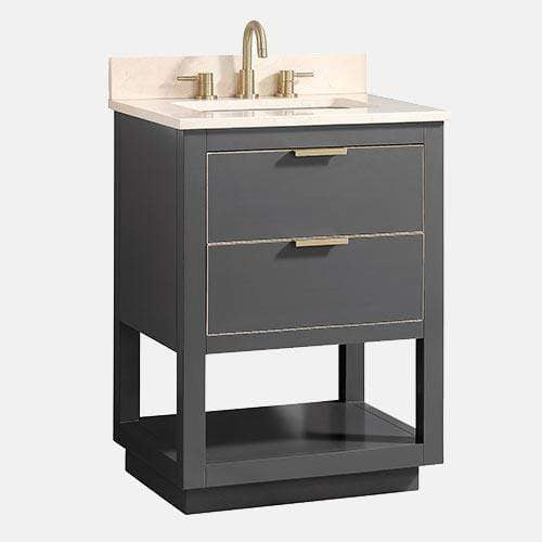 24" Tendoy Vanity Cabinet for Rectangular Undermount Sink - Twilight Gray