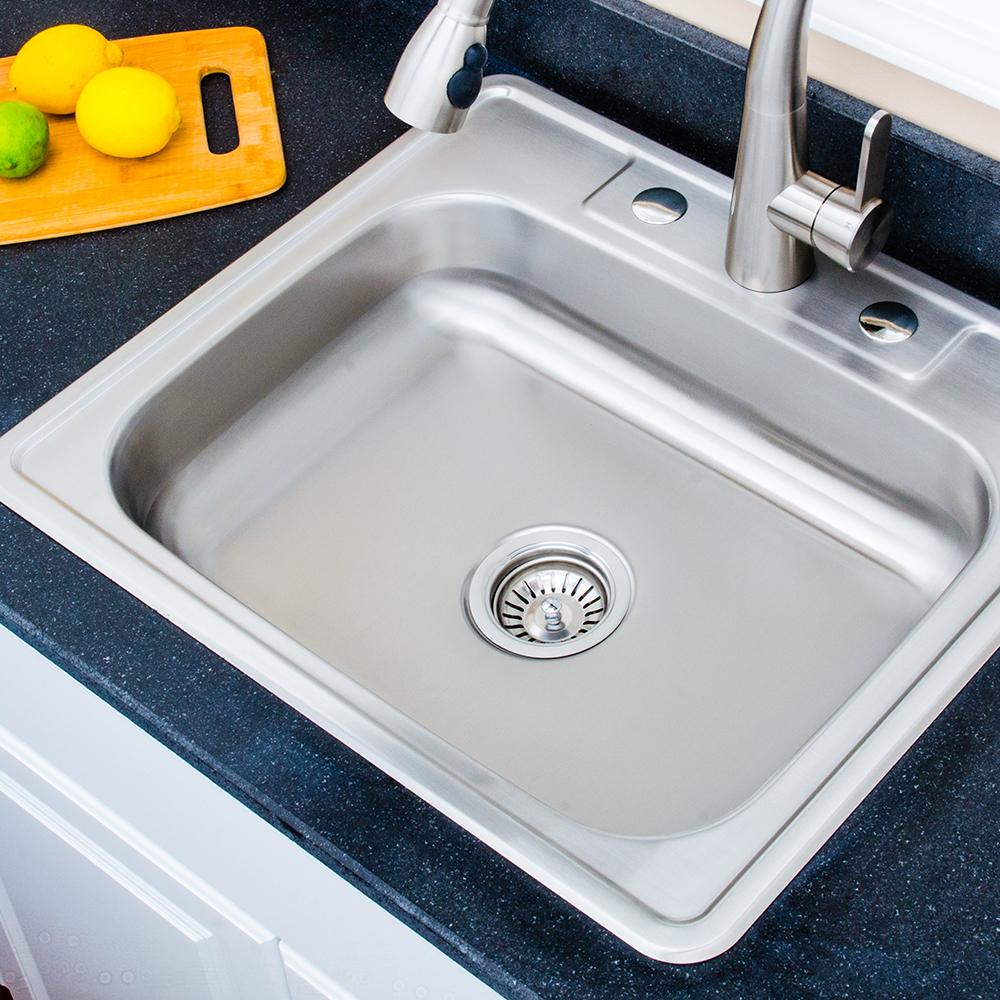 25" Hardwick Stainless Steel Single-Bowl Drop-In Sink