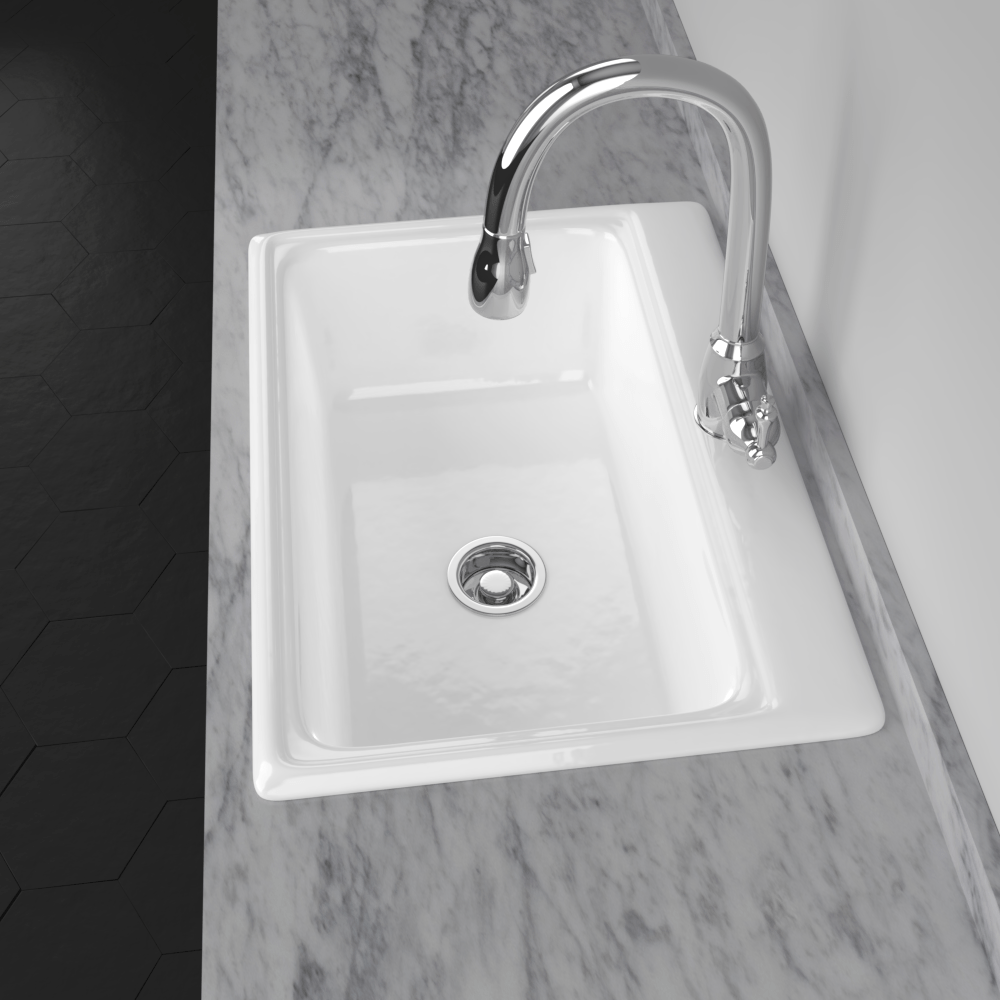 30" Dalmar Cast Iron Drop-In Kitchen Sink