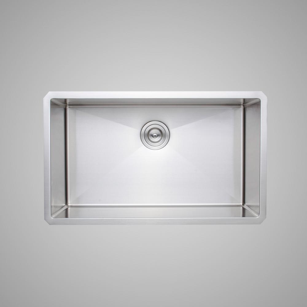 30" Fairlee Stainless Steel Single-Bowl Undermount Sink