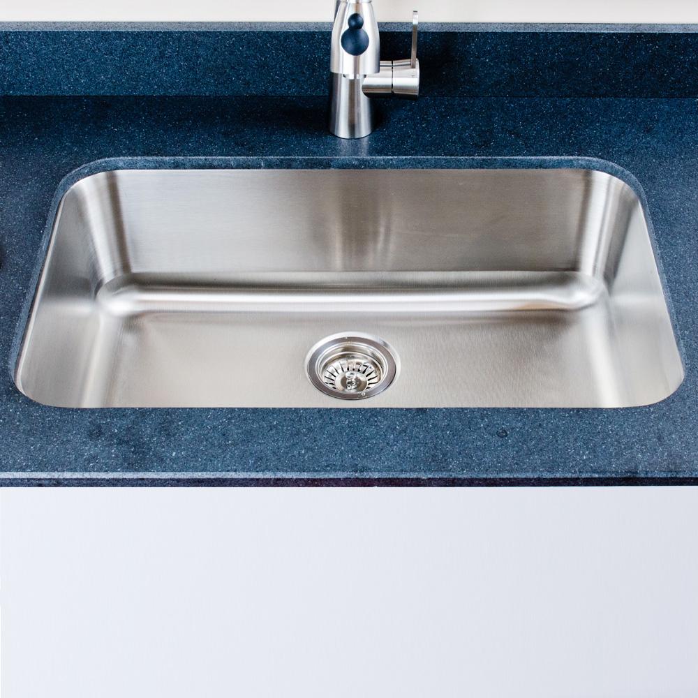 30" Keene Stainless Steel Single-Bowl Undermount Sink
