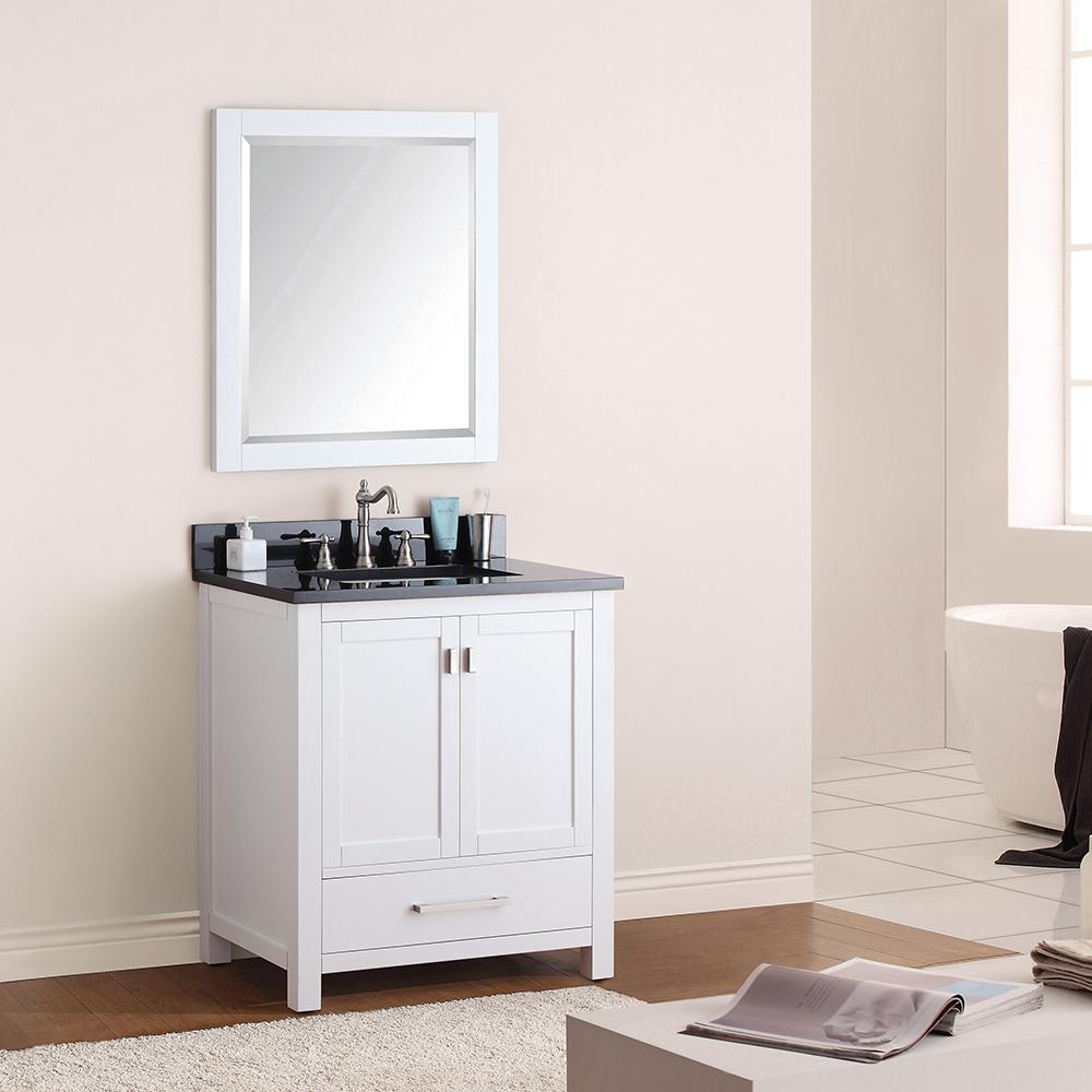 30" Noxon Vanity for Rectangular Undermount Sink - White