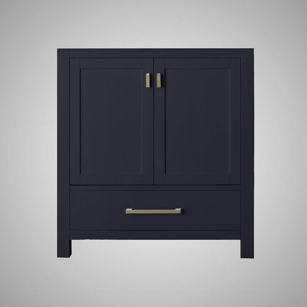 30" Romani Vanity Cabinet for Rectangular Undermount Sink - Navy Blue