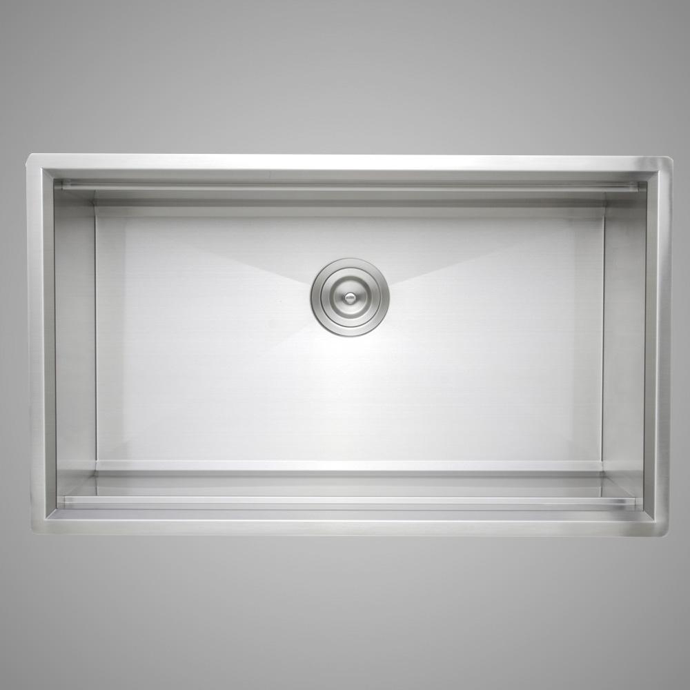 32" Becket Stainless Steel Single-Bowl Workstation Undermount Sink