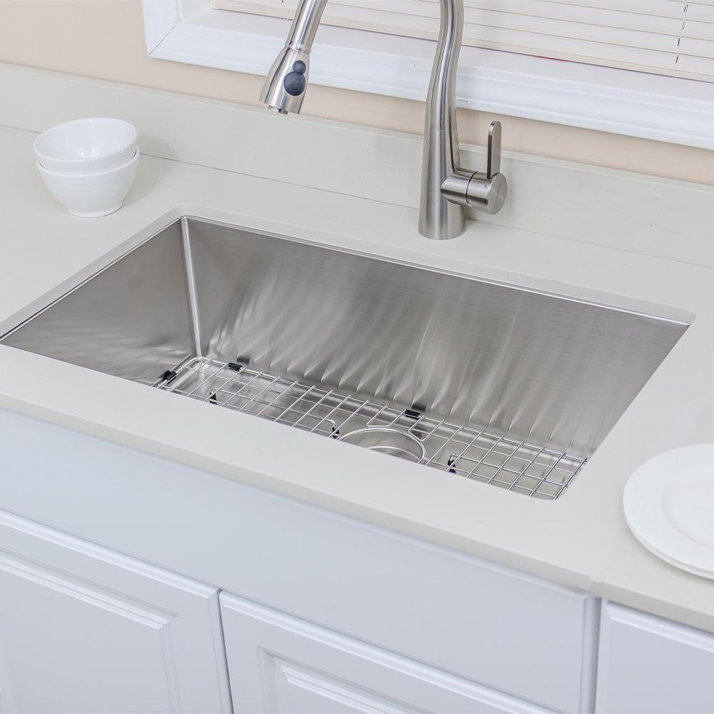 32" Devens Stainless Steel Single-Bowl Undermount Sink
