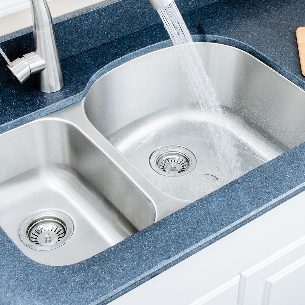 32" Errol Stainless Steel Double-Bowl Undermount Sink