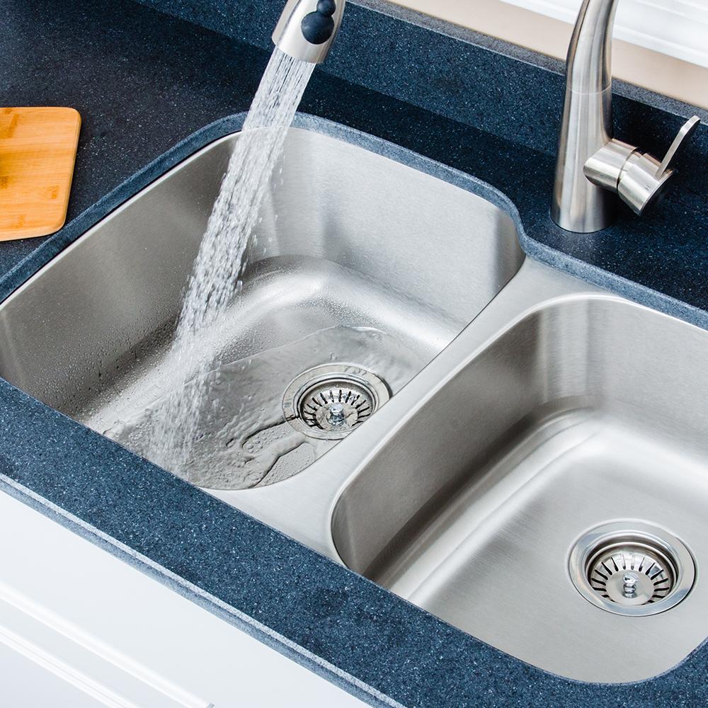 32" Gorham Stainless Steel Double-Bowl Undermount Sink