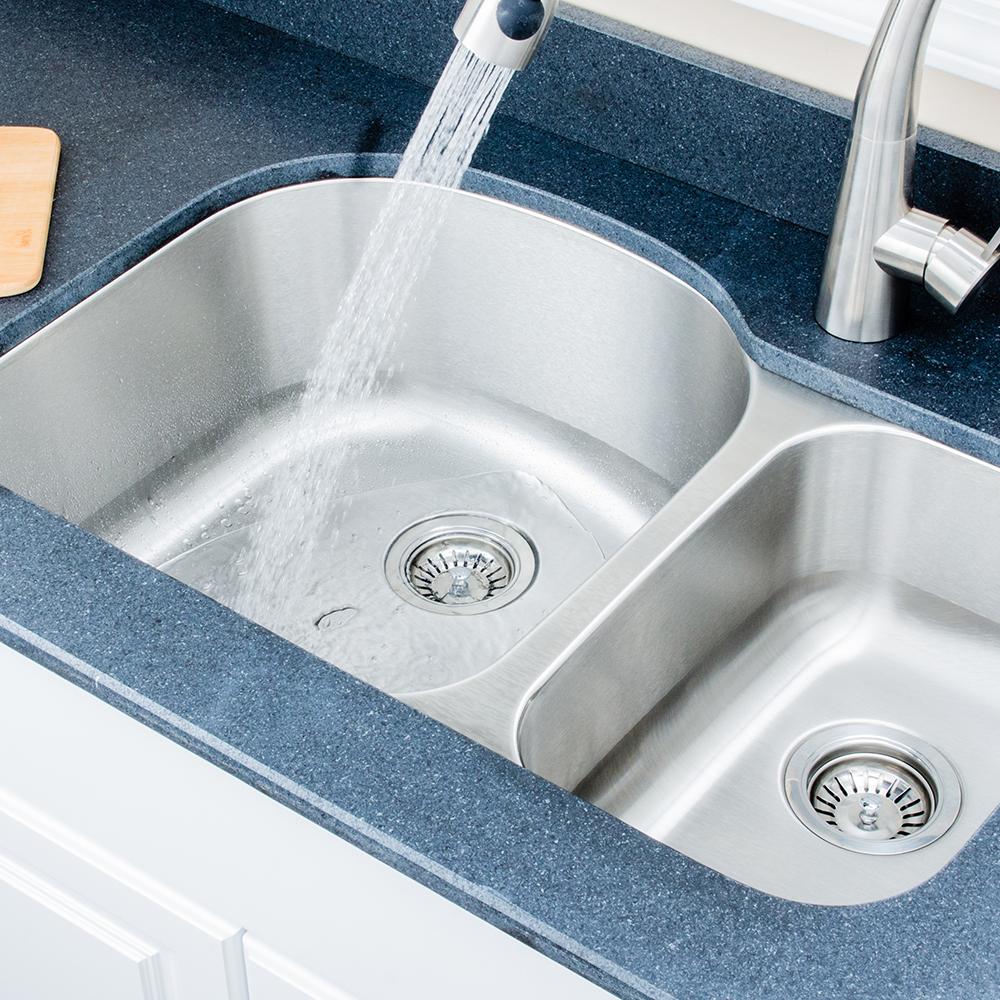 32" Keough Stainless Steel Double-Bowl Undermount Sink