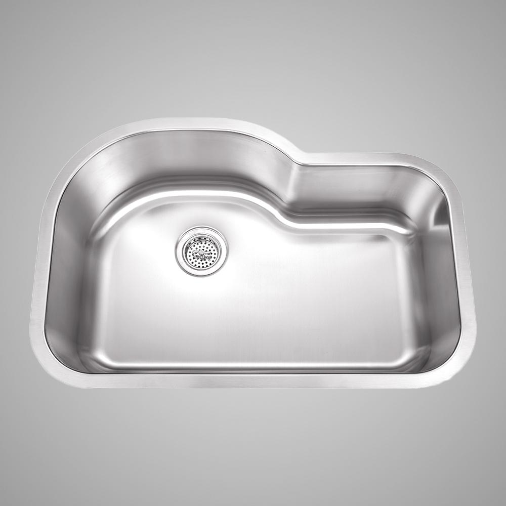 32" Moira Stainless Steel Single-Bowl Undermount Sink