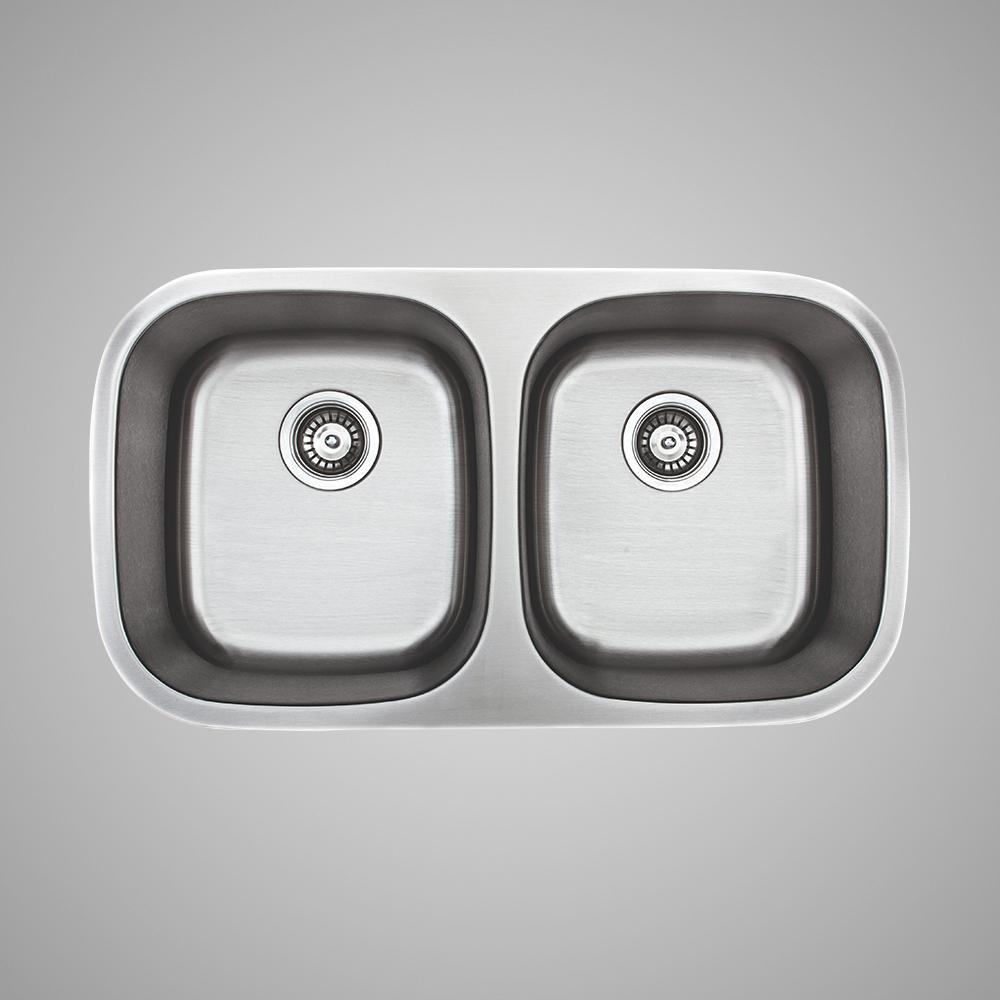 32" Monson Stainless Steel Double-Bowl Undermount Sink