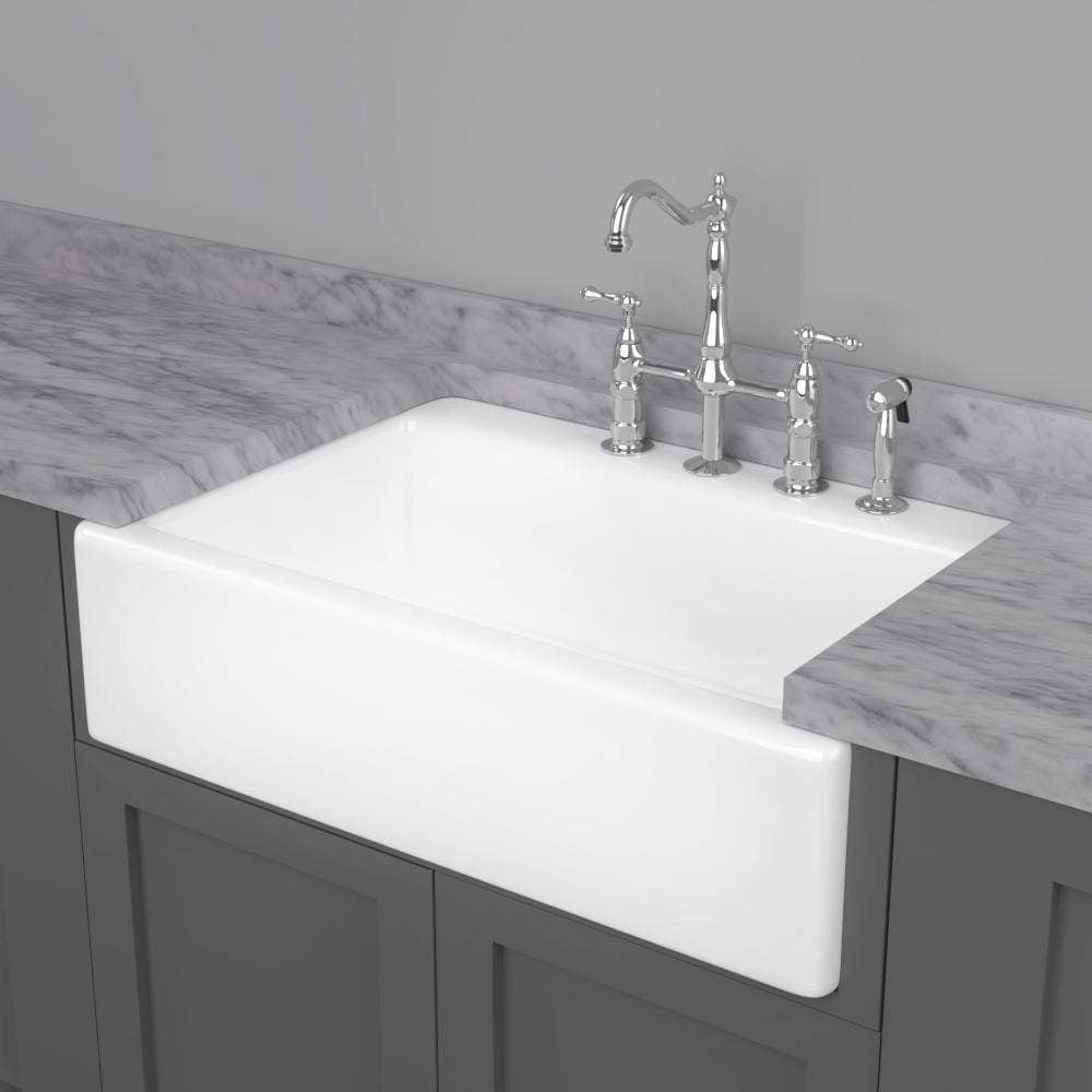 33" Dagny Cast Iron Single-Bowl Farmhouse Sink