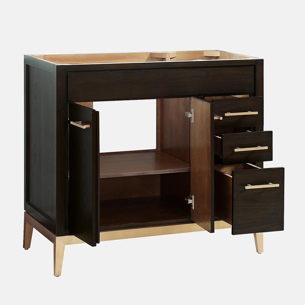 36" Forney Vanity for Rectangular Undermount Sink - Dark Chocolate