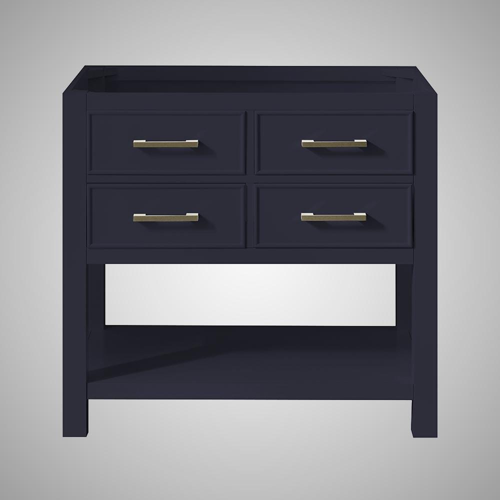 36" Maurizio Vanity Cabinet for Oval Undermount Sink - Navy Blue