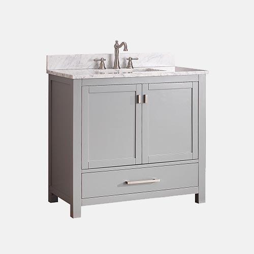 36" Noxon Vanity for Rectangular Undermount Sink - Chilled Gray