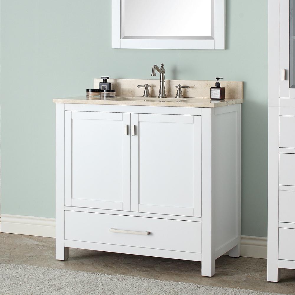 36" Noxon Vanity for Rectangular Undermount Sink - White