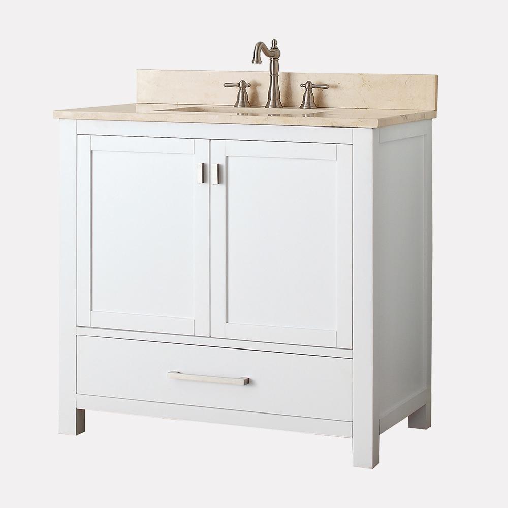 36" Noxon Vanity for Rectangular Undermount Sink - White