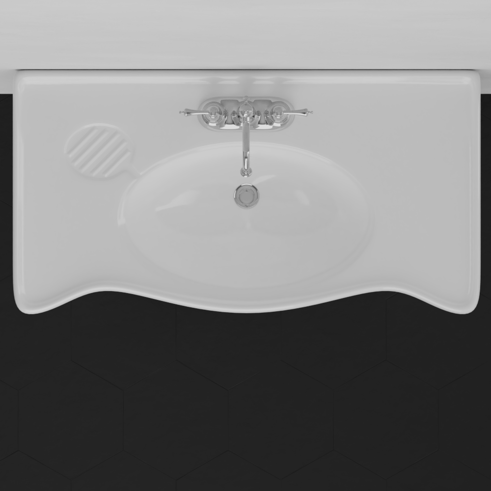 36" Oceana Vitreous China Console Sink