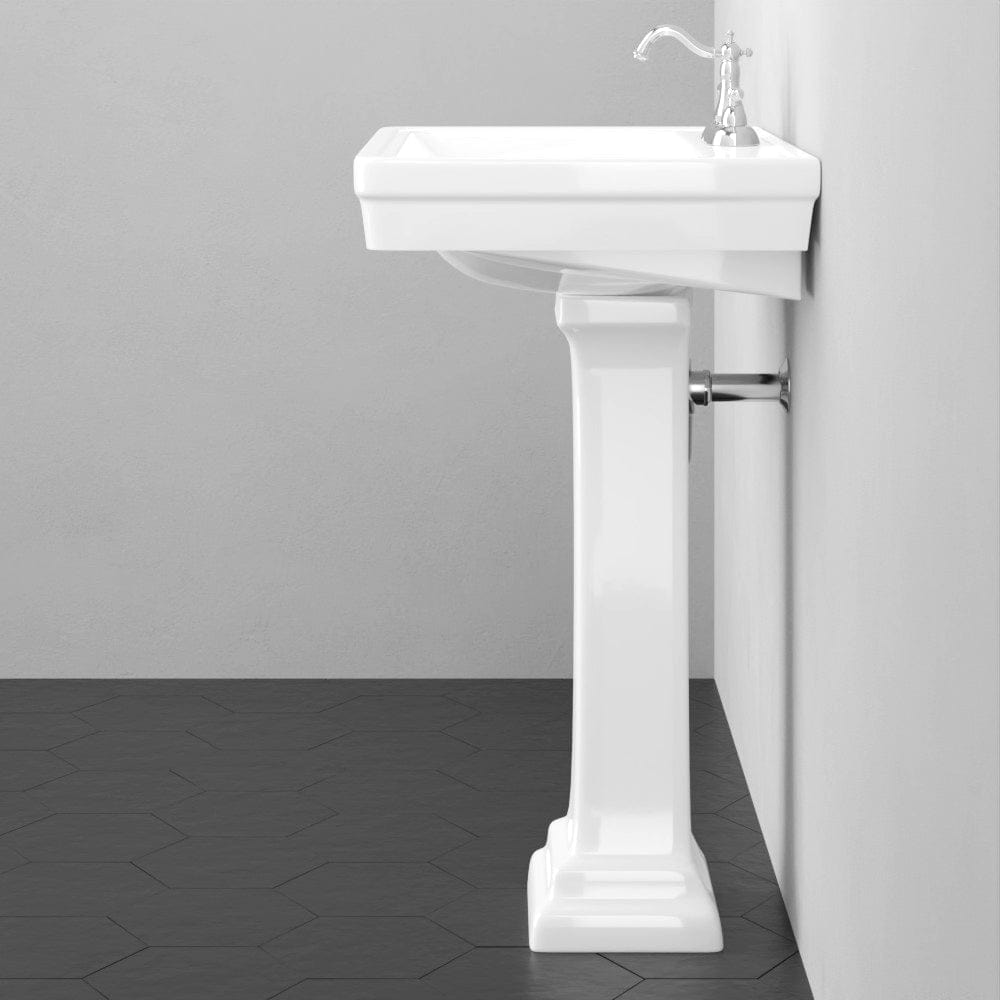 38" Tall Tifton 300 Vitreous China Pedestal Sink