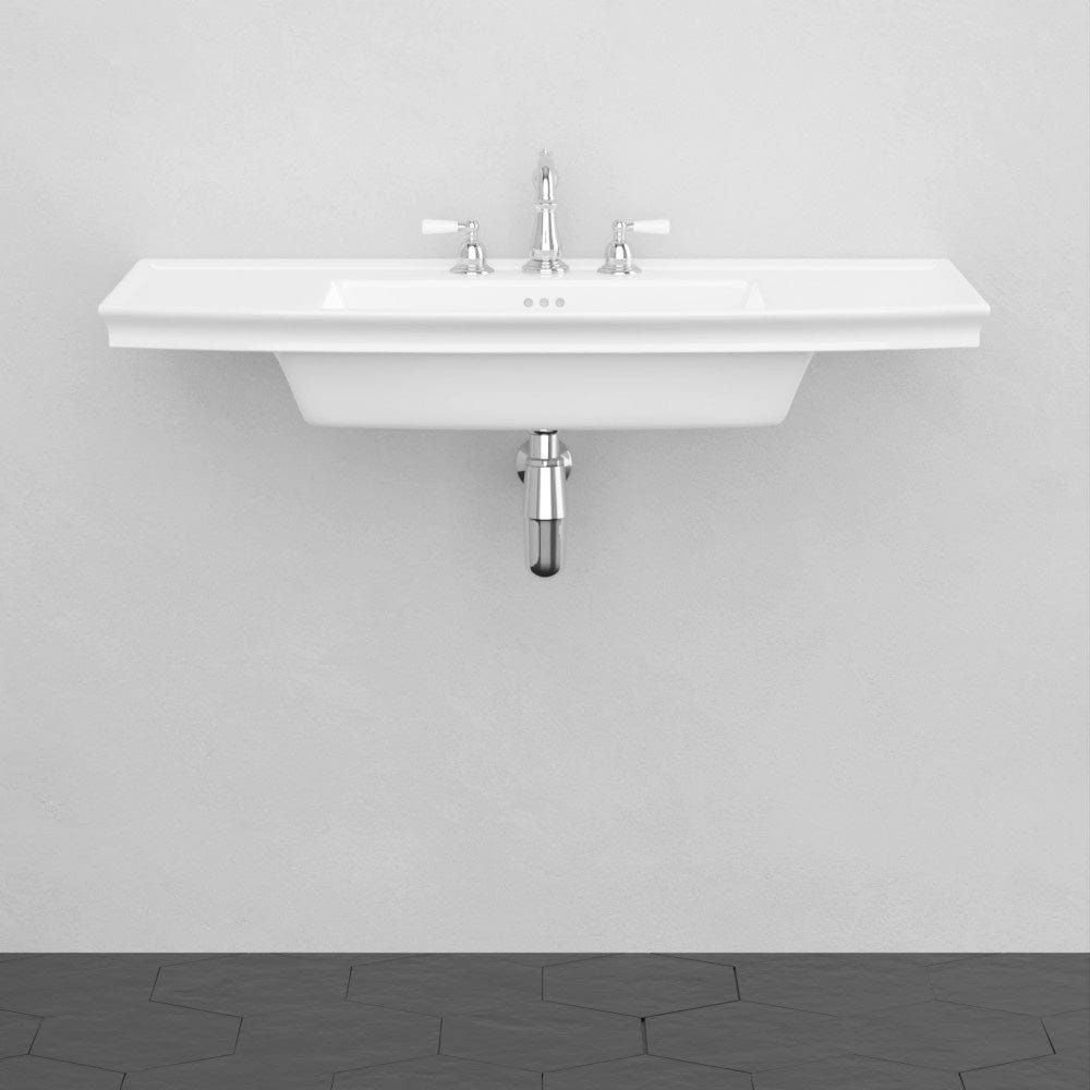 40" Walper Fireclay Wall-Mount Bathroom Sink