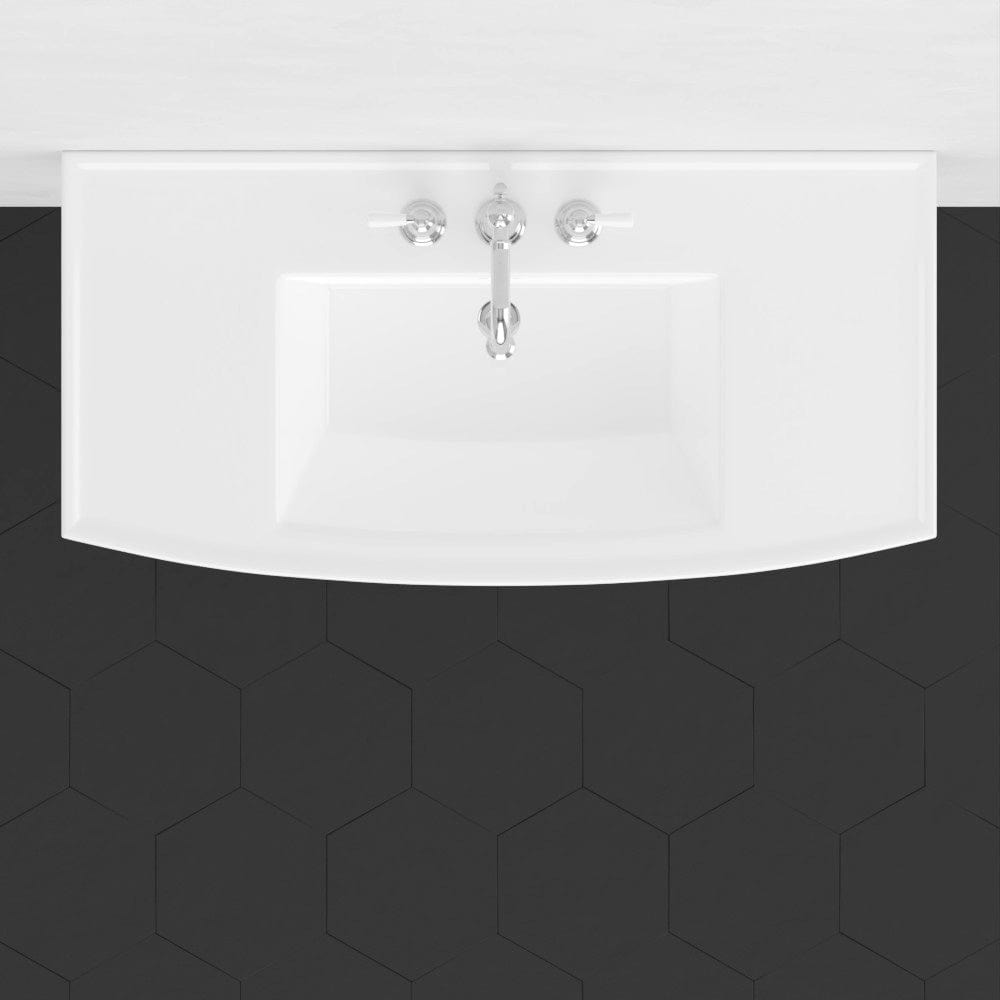 40" Walper Fireclay Wall-Mount Bathroom Sink