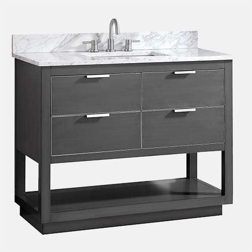 42" Tendoy Vanity Cabinet for Rectangular Undermount Sink - Twilight Gray