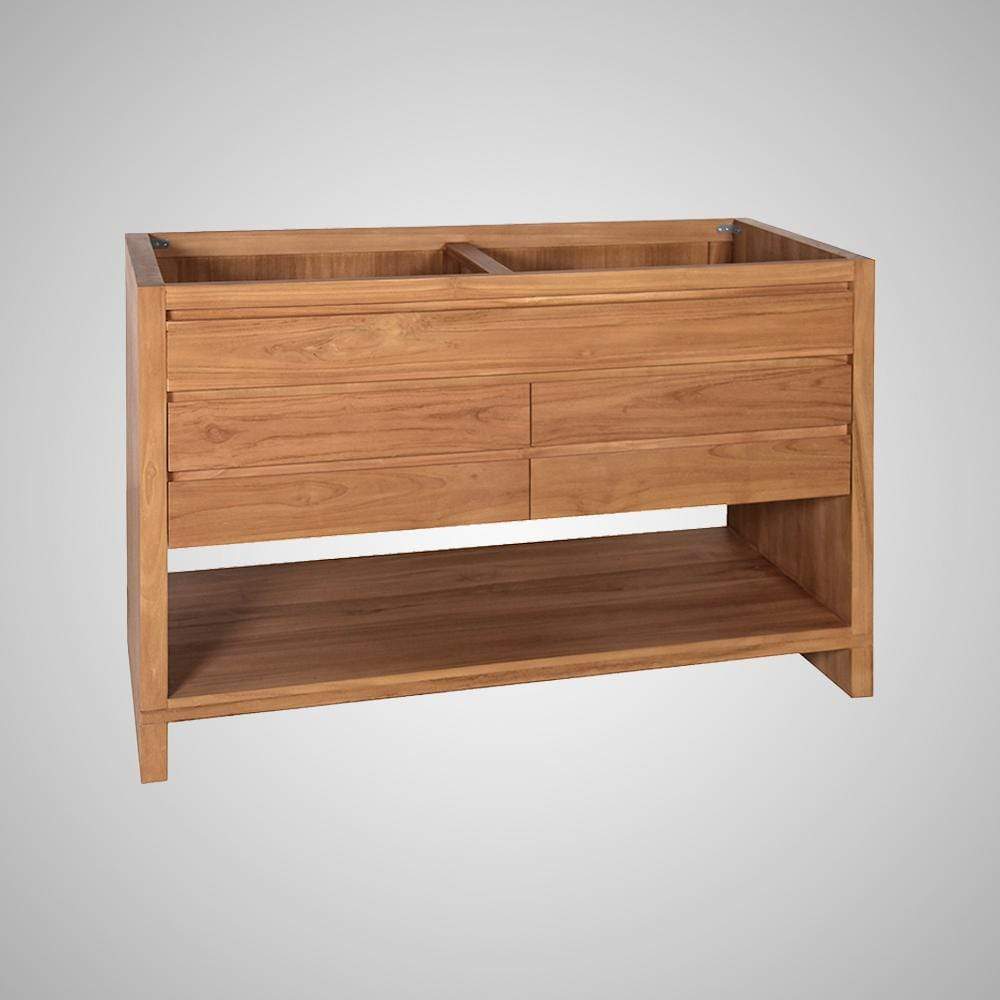 48" Avellino Vanity Cabinet for Rectangular Undermount Sink - Natural Teak