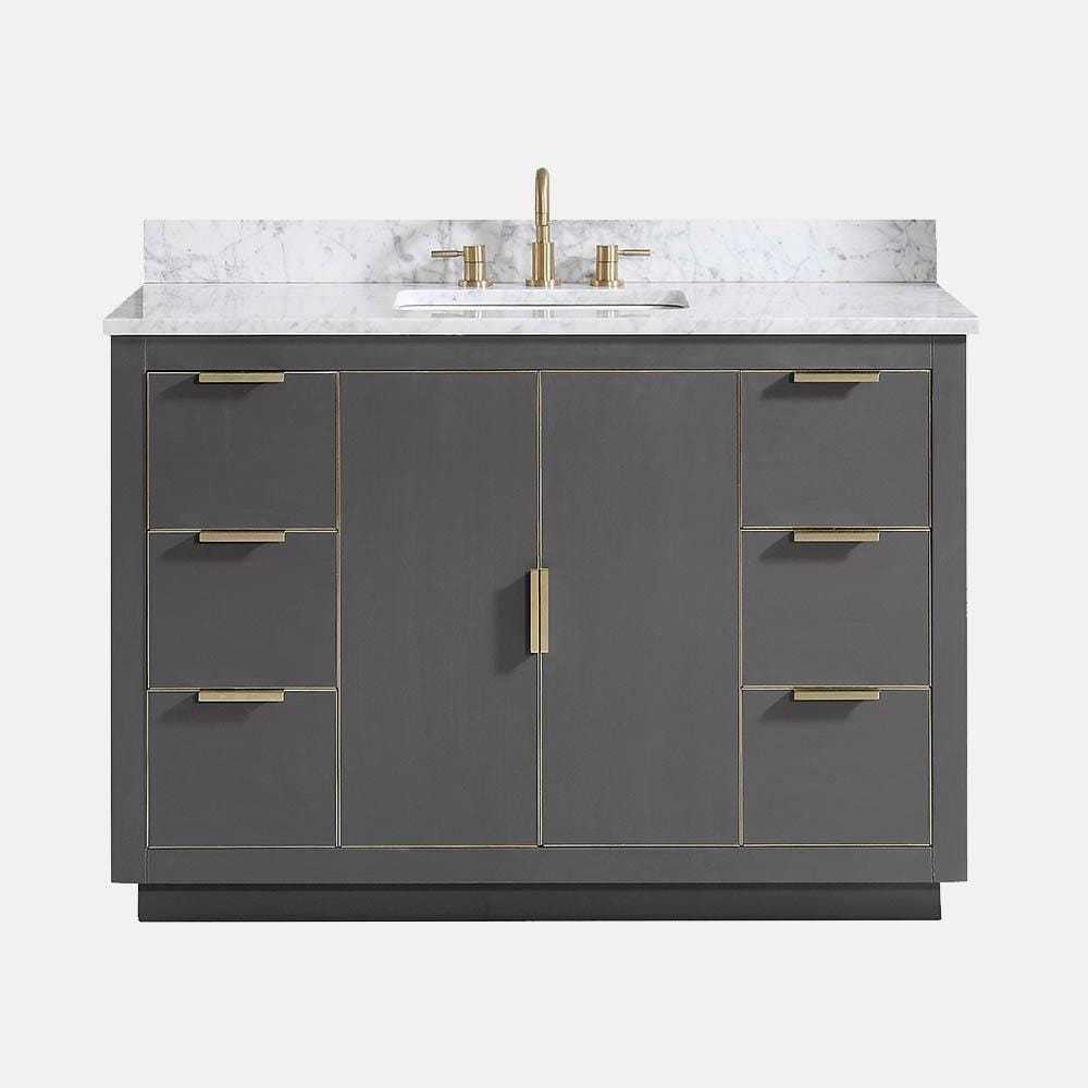 48" Lucile Vanity Cabinet for Rectangular Undermount Sink - Twilight Gray